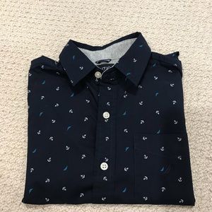 Boys (size 8) nautical theme Nautica dress shirt